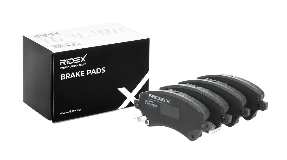 RIDEX 3405B1025 Juego para eje Kit de discos de freno y pastillas Delantero sin tornillos Compatible con TOYOTA COROLLA ZZE12, NDE12, ZDE12