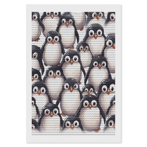Art diamant adultes pingouins ELUZZIZUT loisir créatif anti-stress