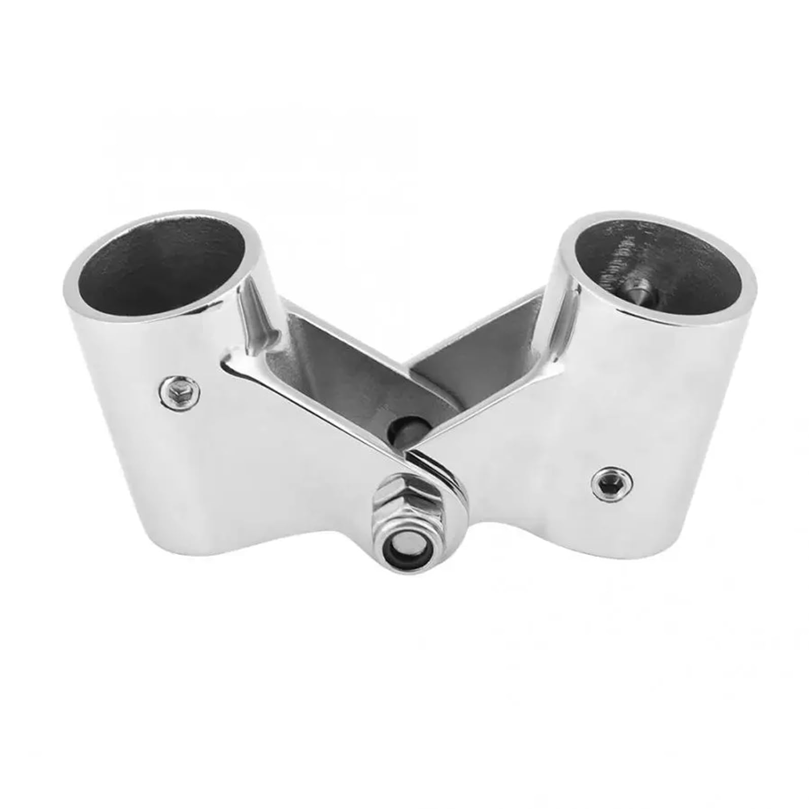 2 PCS 22mm/25mm 316 in Acciaio Inox Barca Girevole Pieghevole Connettore del Tubo Ferroviario Raccordi for Tubi for Marine Yacht per Imbarcazioni