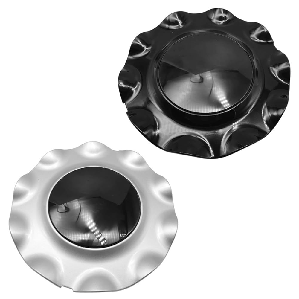 4 Tapas Centro Tapacubos para Audi 80 (B3) 1991-1995, Tapas de Rueda de Aleación Centro Centrales Tapacubos para Llantas Coche Tuning,Silver