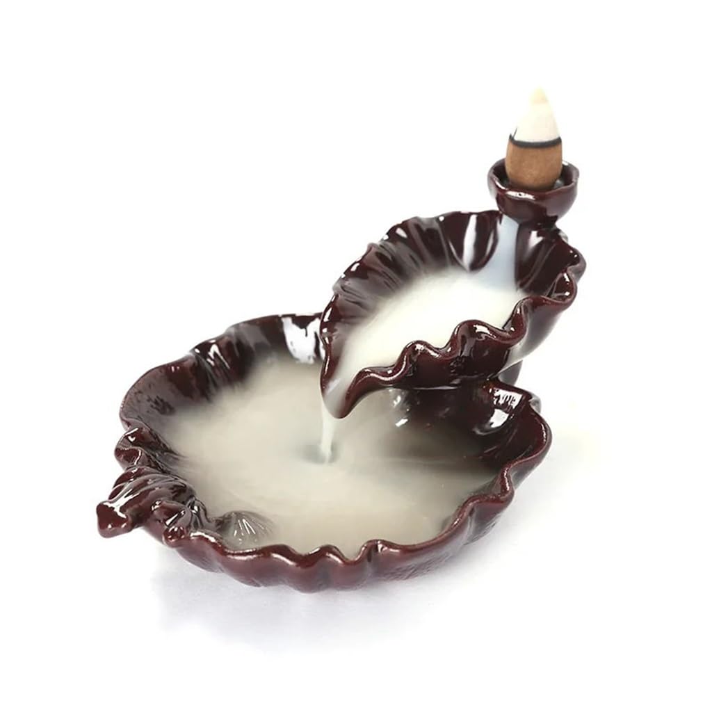 Brûleur d'encens cascade en céramique, une idée cadeau originale pour la maison