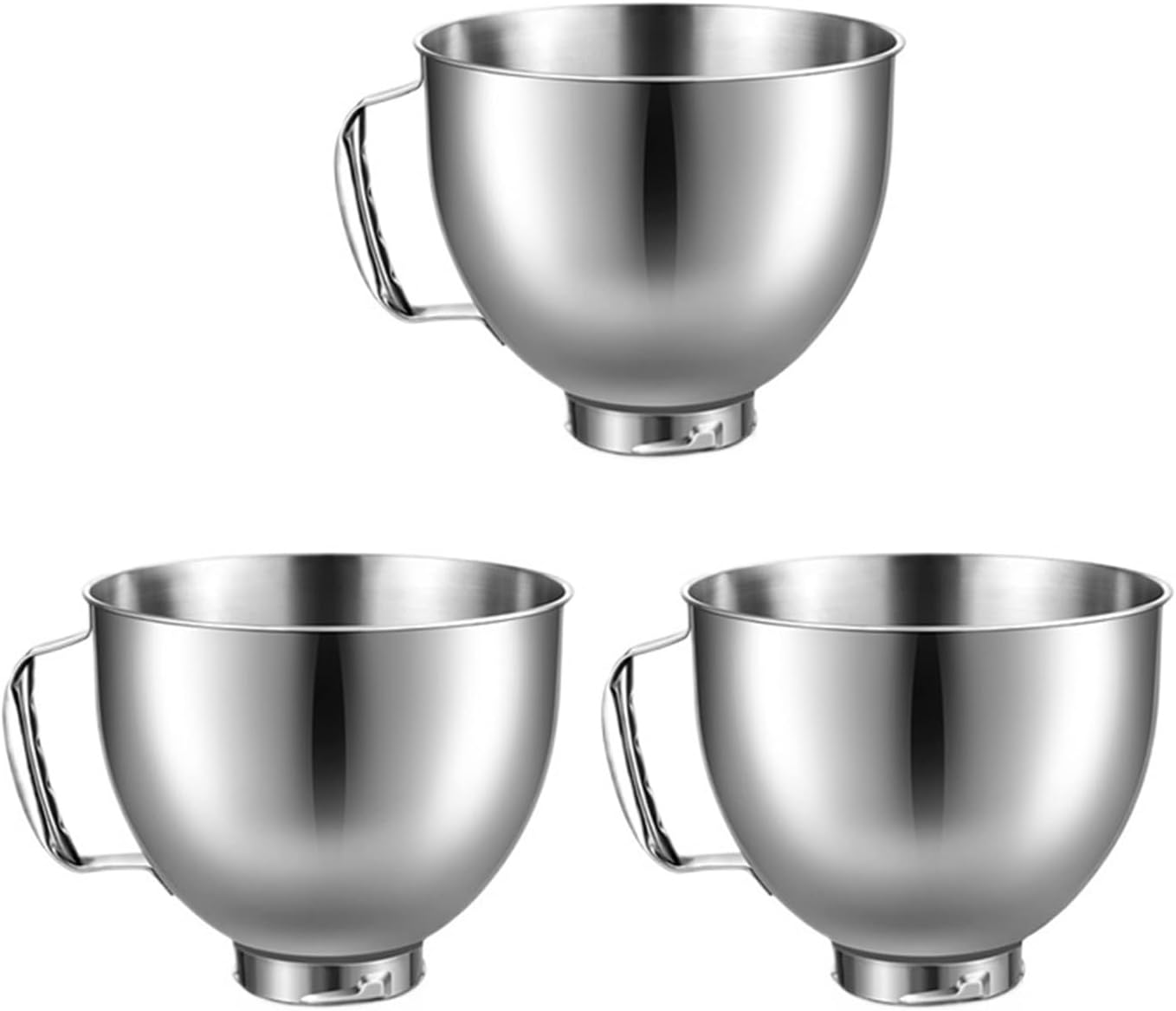 Stainless Steel Bowl，Compatible For Kitchenaid，for 4.5-5 Quart Tilt Head Stand Mixer，Mixer Bowl, Dishwasher Safe
