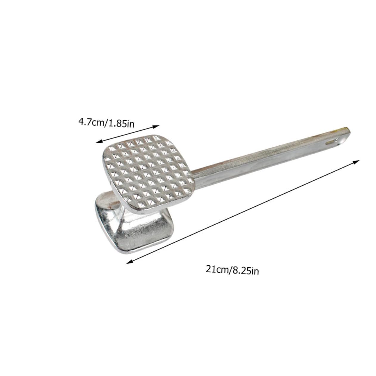 OUNONA 2Pcs Meat Tenderizer Mallet Dual Sided Hammer for Cooking Easy to Clean Dishwasher Safe Kitchen Tool for Steak Chicken Fish and More