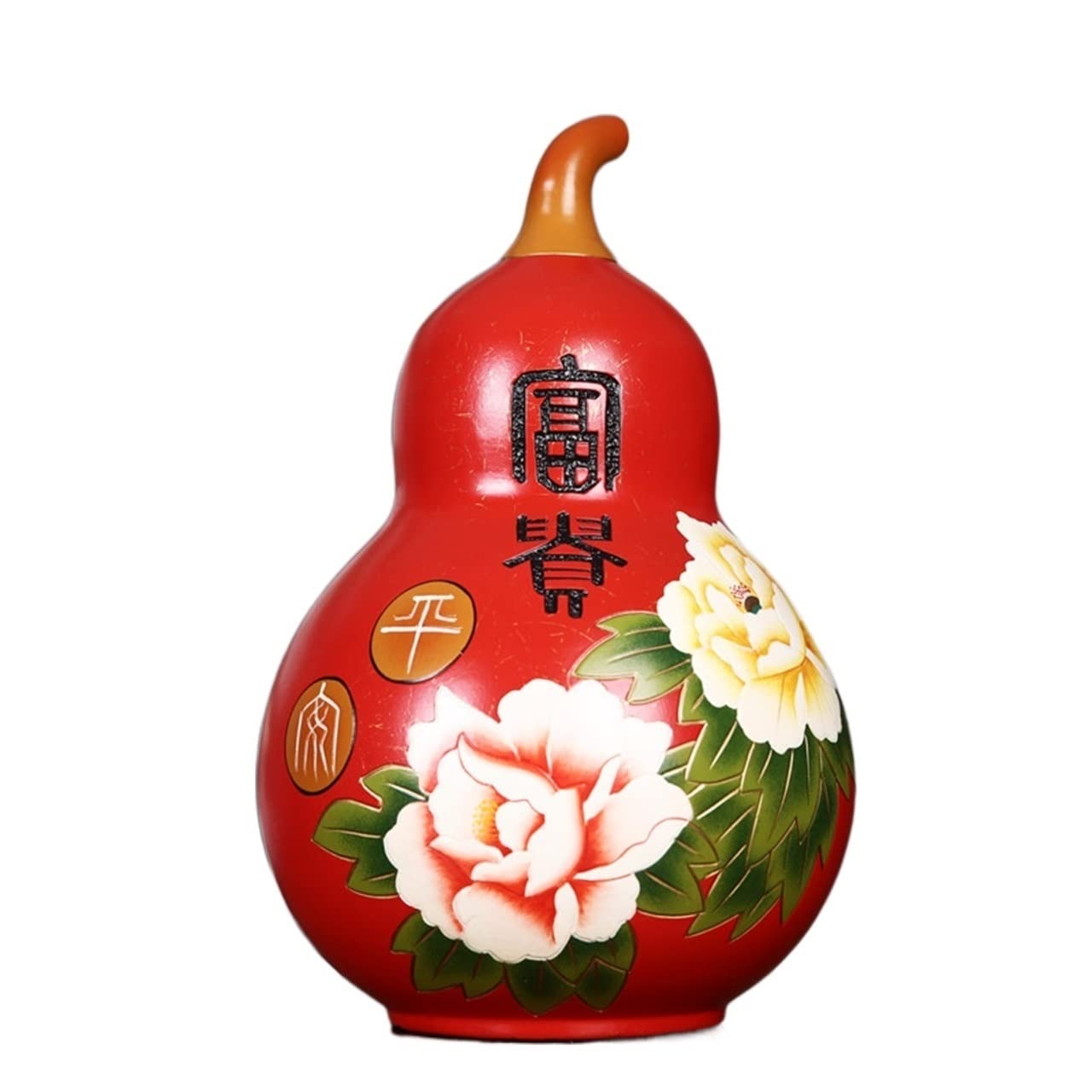 Aottsd B Gourd Resin Figurine Lucky New Year Ookshelf Desktop Home Decor Color