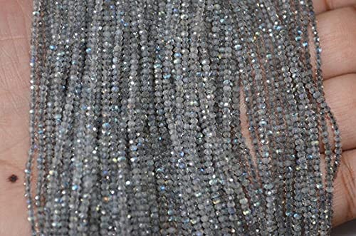 Labradorite 2mm perles précieuses sur fil pour fabriquer un cadeau personnalisé