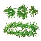 LITTLE FEATHER Green Artificial Fern Leaf Hawaiian Tropical Leis Headpiece Necklace Bracelet Set