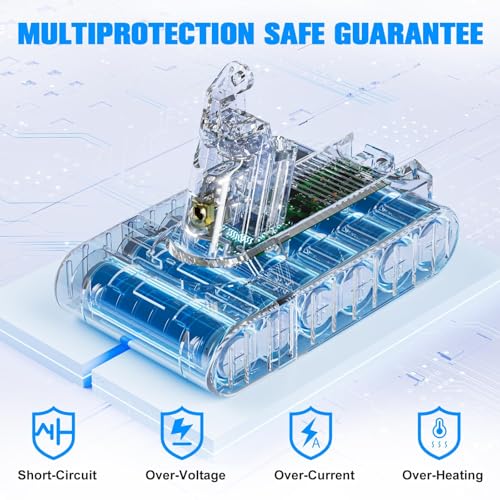 Image of 7000mAh Replacement for Dyson V6 Battery 21.6V Lithium Ion Vacuum Battery with 2 Filters Compatible with V6 Animal Absolute SV03 SV04 SV05 SV06 SV07 SV09 DC58 DC59 DC61 DC62 DC74 Cordless Vacuums