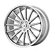 Asanti Abl-24 Custom Wheel - 24X9, 32 Offset, 5X112 Bolt Pattern, 72.6Mm Hub - Brushed Silver With Chrome Lip Rim
