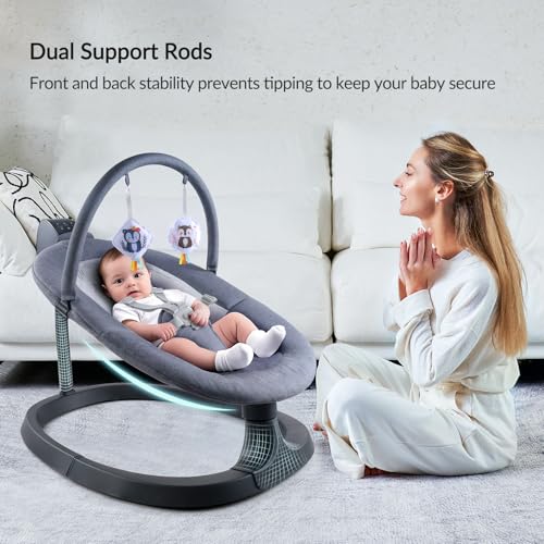 Image of VaVaSoo Baby Swing Up to 26lbs, Baby Swings for Infants