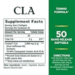 Nature's Bounty Tonalin Pills and Dietary Supplement, Diet and Body Support, 1000 mg, 50 Rapid Release Softgels - Image 2