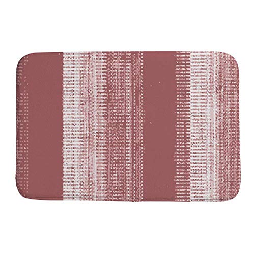 Tapis de douche doux et épais au design moderne à rayures d'eau