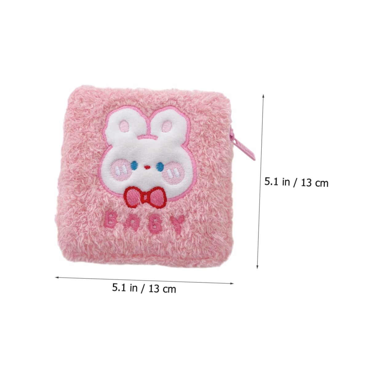 NOLITOY 12piezas Bolsa De Almacenamiento Para Toallas Sanitarias Reutilizables Organizador De Higiene Femenina Bolsa De Viaje Para Menstruación Diseño Bonito De Conejo y Perro Lavable y