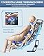 MeitFith 4D Massagesessel Ganzkörpermassage Shiatsu Massagematte Massagesessel mit Wärmefunktion Massage Stuhl Massage Chair fußmassagegerät, Blau