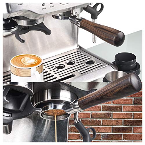 54mm Bottomless Portafilter, MATOW 54mm Bottomless Naked Portafilter Compatible with 54mm Breville Barista Series and 54mm Breville Machines (Filter Basket Included) - Thumbnail 5