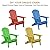 VINGLI Wooden Folding Adirondack Chairs Set of 2 for Outdoor, All Weather Foldable Fir Pit Chairs Clearance Patio Lounge Chairs for Lawn Garden Poolside, Capacity 350LBS