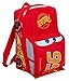 Disney Kinderrucksack, Motiv: Lightning McQueen, Piston Cup Champion, 3D-Effekt, für die Schule, den Kindergarten, groß, Rot, rot, Einheitsgröße, Rucksack