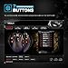 HIRALIY F300 Gaming Mouse Wired 10,000 DPI Adjustable 7 Programmable Buttons 16.8 Million Chroma RGB Color Backlit Ergonomic Comfortable Grip for Gamer Desktop Laptop PC-PMW3325 Game Sensor