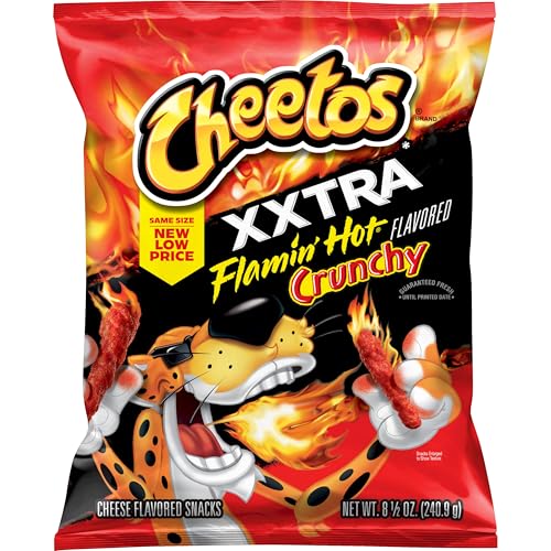 Cheetos Xxtra Flamin' Hot Cheese Flavored Snacks, 8.5 Oz