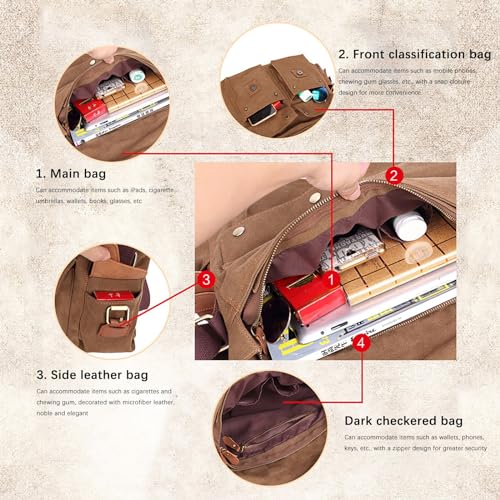 Mochilas de lona y cuero para niños que alivian el peso de los libros 4