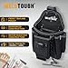 MELOTOUGH Professional Small Electrician Tool Pouch for Tool Belt Pockets with Belt Clip Attachment 9 Pockets Tradesman Tool Bag Pouch with Tape Thong Tool Holster