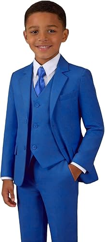 Toddler Boys Suits Kids Slim Fit Formal Suit Set Royal Blue Suits for Boy Outfit