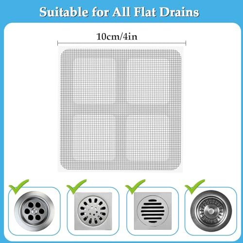 100 piezas filtro desechable para desagüe de ducha miniatura 2