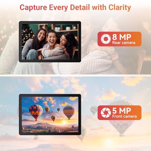 Image of URAO Tablet,10.1 inch Android Tablet with Octa-core Processor 30GB RAM 128GB ROM HD IPS Touchscreen 8H Battery, Wi-Fi 6, BT 5.4, Dual Camera, Android 16 Tablets 2026