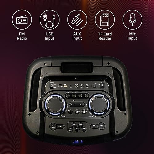 Image of Artis BT920 Wireless BT Trolley Speaker with 140W RMS Output /FM Radio /Aux in /USB /TF Card Reader Input