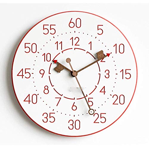 Horloge murale quartz rose et or pour sublimer l'ambiance calme de votre salon