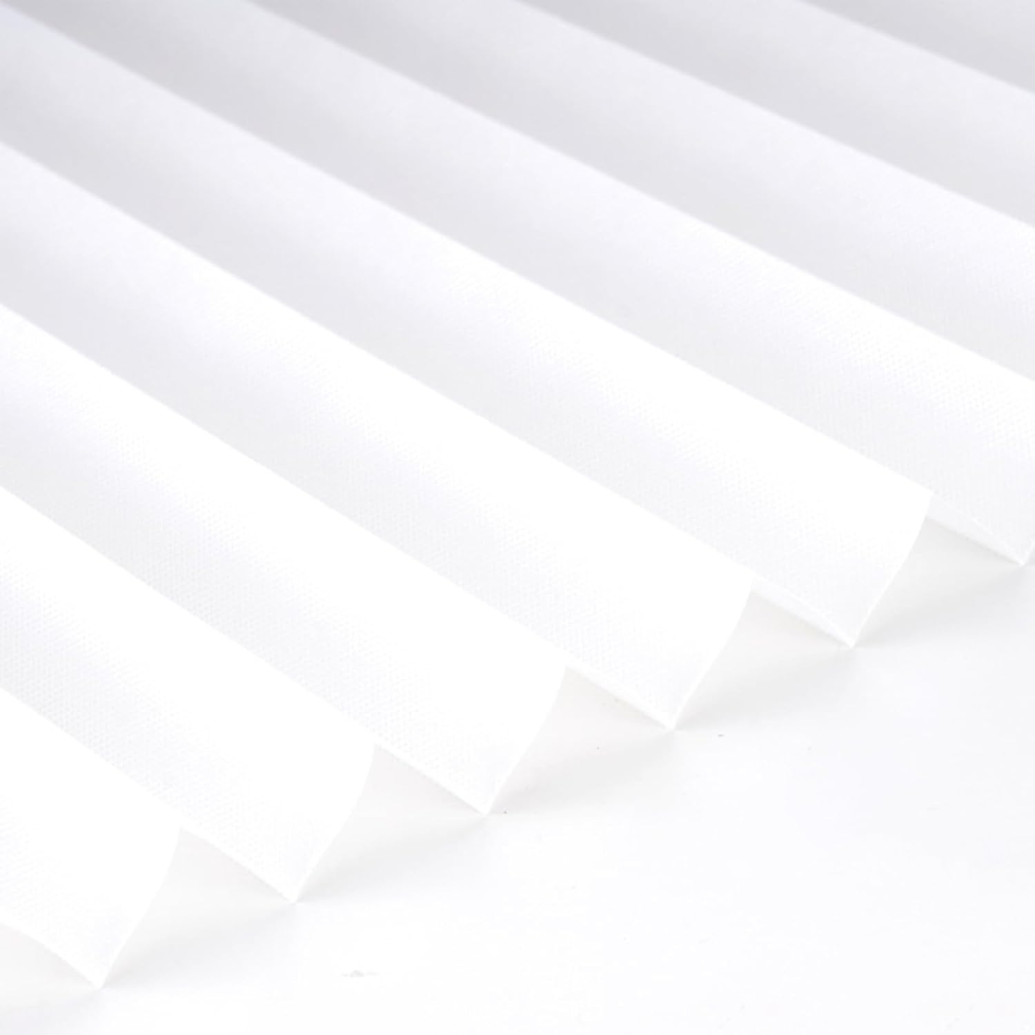 Shinsto Blackout Curtains Cut‑to‑Size Pleated Blinds Blind White 24x59 Inch