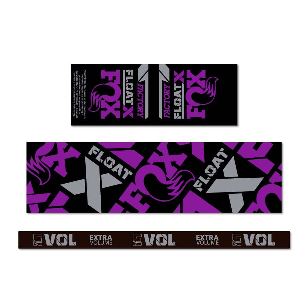 FOX CUSTOM Decal Kit - Pegatinas Horquilla Y Amortiguador - Rojo