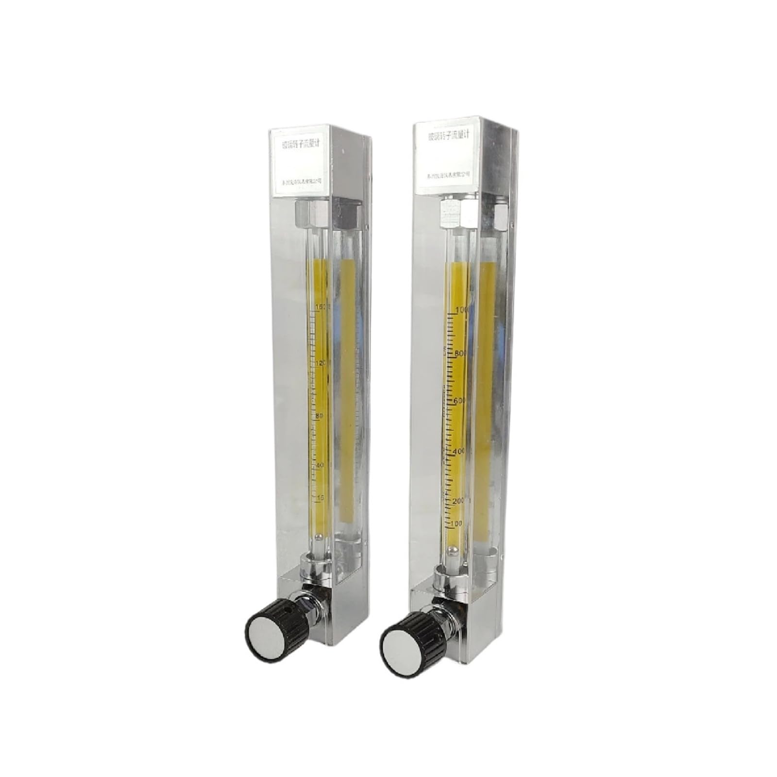Caudalímetro Medidor de Flujo de líquido LZB-10, rotámetro de 25-250 l/h, Tubo de Vidrio Ajustable, caudalímetro Vertical for Uso en Laboratorio o Industrial.(0.1-1L-min)