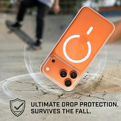 Image of Anti Yellow Clear Magnet Case for iPhone 17 Pro, Premium Polycarbonate, Ultra Strong Magnets, 360 Drop Protection, Raised Camera Protection, MagSafe Compatible