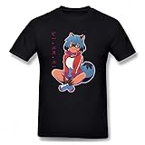 Michiru Kagemori Men Tshirt BNA Animal Shirou Ogami Nazuna Anime O-Neck Fabric Gift Idea Black XL