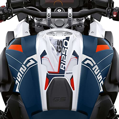 labelbike - 3D Resin Tank Pad Sticker Decoration and Protection of Motorcycle Tank Compatible with BMW R 1250 GS Trophy 2022-2023