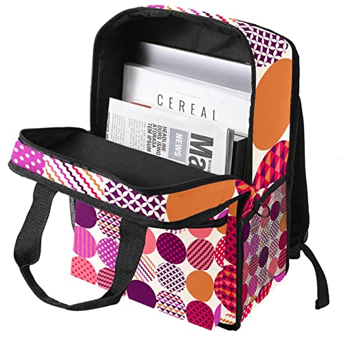 Sac à dos géométrique avec bretelles réglables ergonomiques