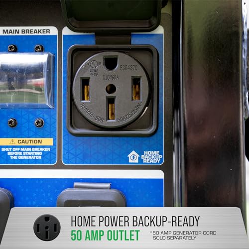 Image of DuroMax XP15000HX 15,000-Watt Dual Fuel Portable Generator - Gas & Propane, Remote Electric Start, Whole Home Power Backup, Transfer Switch Ready, RV & Emergency Ready