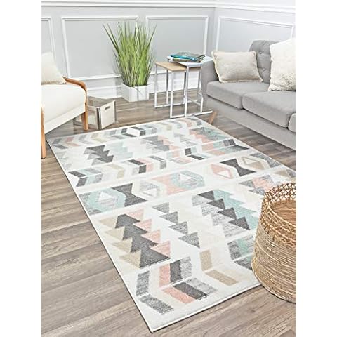 Rugs America Mika Collection MO50A Mint Lime Contemporary Geometric Area Rug 8'0"x10'0" Cover