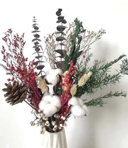 Ramo de Flores Secas Natural Decorativo 18" miniatura 1