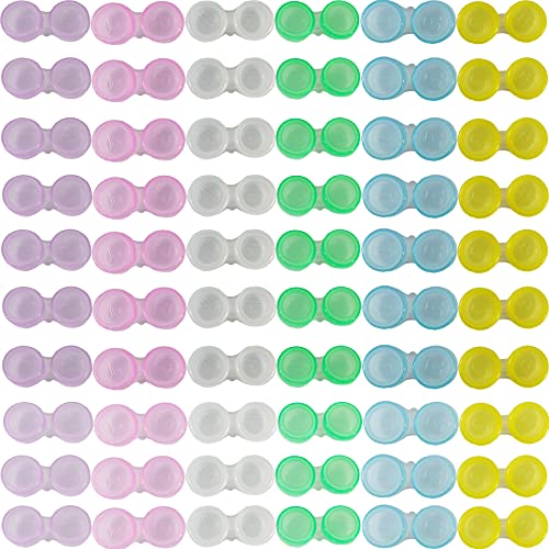 YOOHUA Lot de 60 étuis colorés pour lentilles de contact
