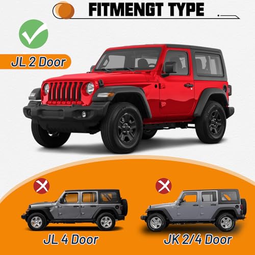 Estribos Laterales Negros Mate 6 Pulgadas para Jeep Wrangler JL 2 Puertas miniatura 2