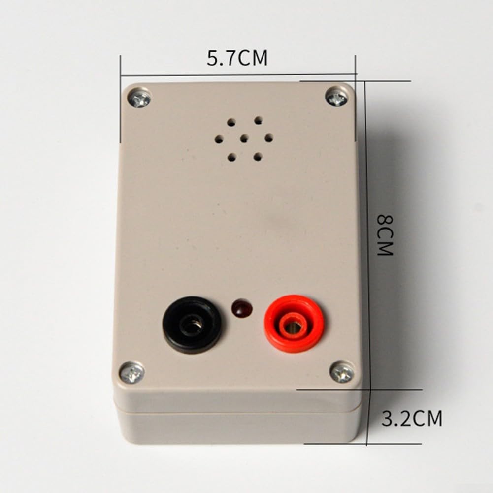 Eawfgtuw Tester per circuiti di continuità di tensione da 9 V, rilevatore di test per cavi elettrici con indicatore cicalino, spia luminosa, segnale acustico, multimetro, accessori componenti