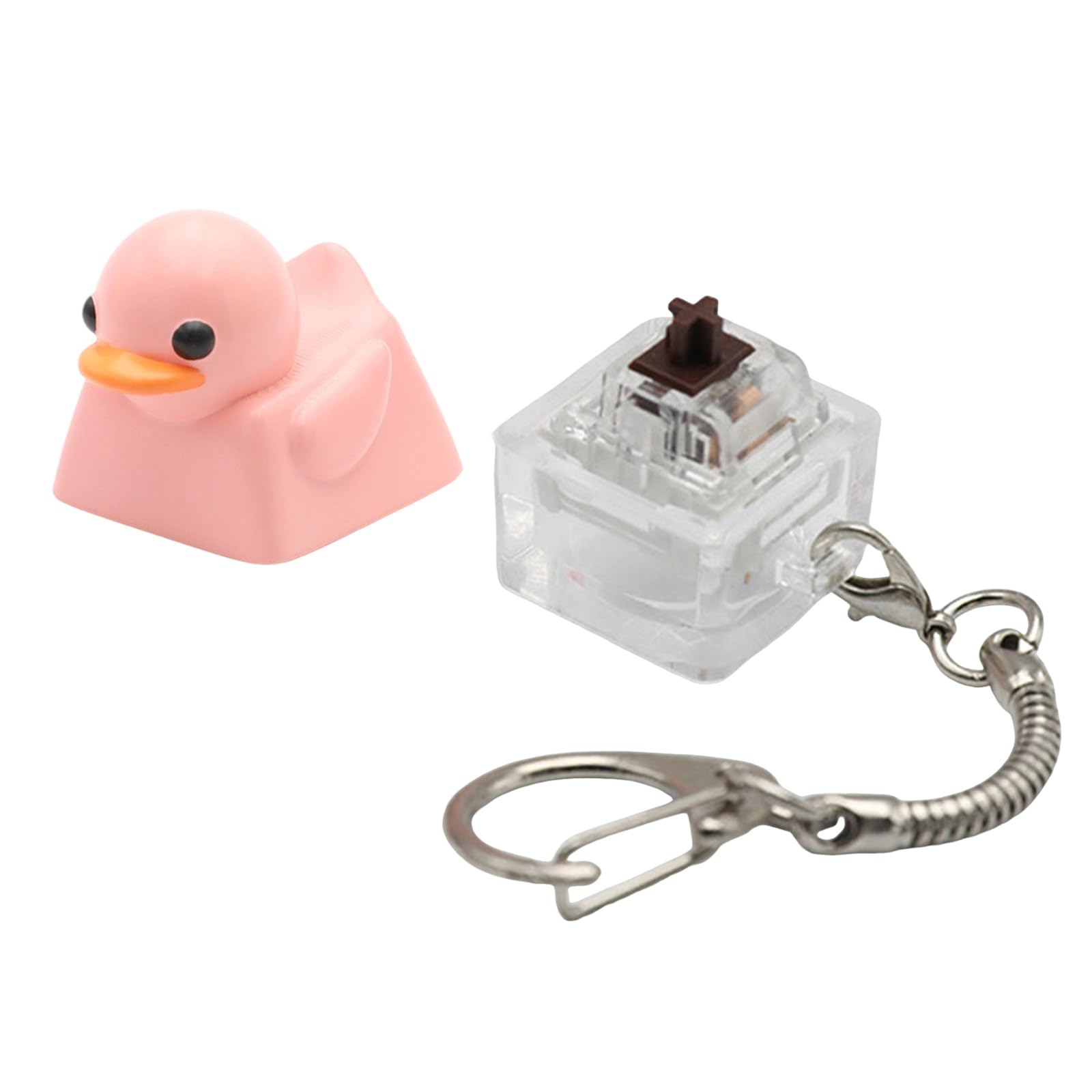 Maxtonser Lovely Resin Keycap Stress Relief Toy Keychain Type For Keyboards Portable Sensory Desk Decoration