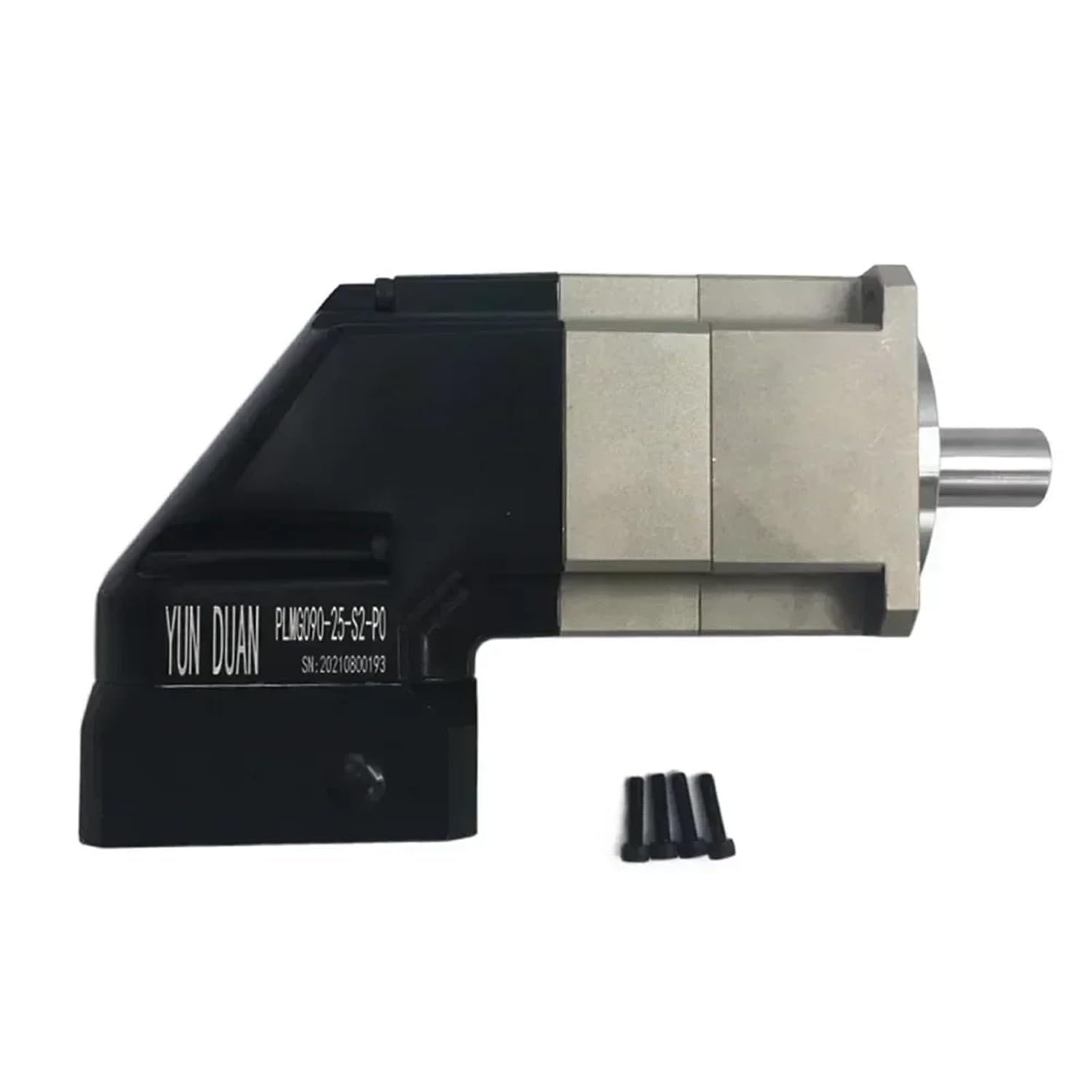 Planetary Gearbox 90 Degree Corner Right Angled Planetary Reducer Ratio 3:1~100:1 ≤8~10Arcmin for 100W-5.5KW Servo Stepper Motor(Speed Ratio 3 to 1)