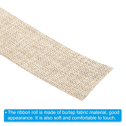 PATIKIL 2 Inch Wide 11 Yards Burlap Fabric Ribbon - Image 4