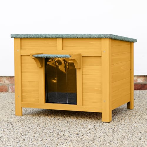 FeelGoodUK Grande niche en bois pour chat, lapin, cochon d'Inde, tortue, abri pour canards,...