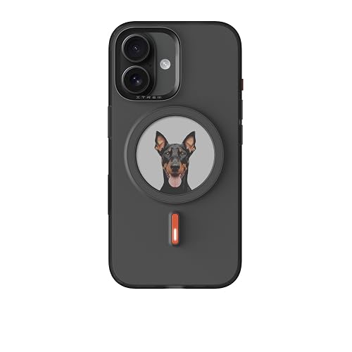 Oeli XTREM for iPhone 16 Pro Max Case, Magnetic NFC E-Ink Screen Case - Customizable Display Compatible with MagSafe, Wireless Charging Support, Unique Gift Idea (Black, iPhone 16 Pro Max)