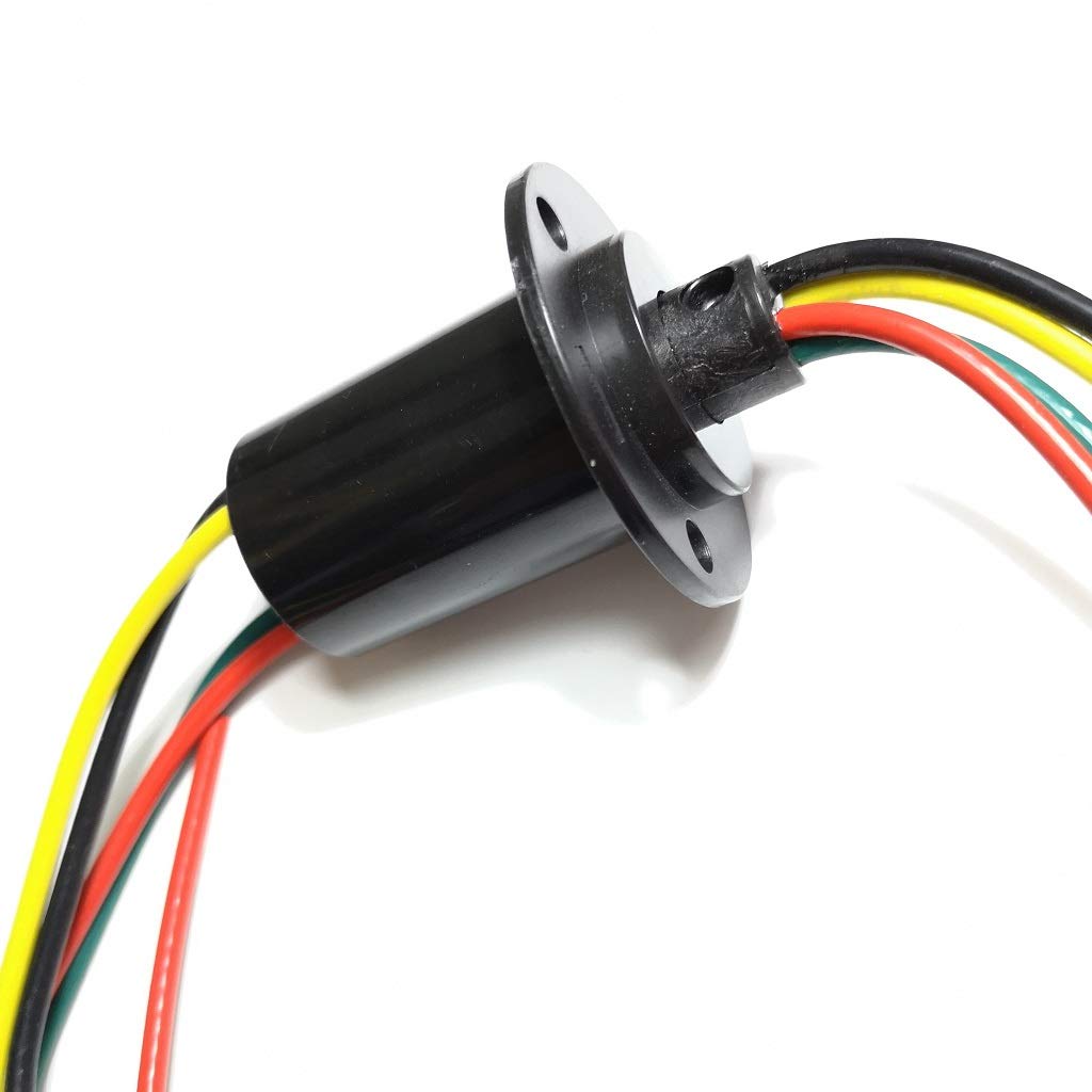 Taidacent 3-żyłowy, 4-żyłowy, 5 A, 10 A, 15 A, 30 A, elektryczny pierścień do kolektora obrotowego, 4 przewody 30A, średnica 31 mm