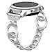 VOMA For Samsung Gear S2 Classic Bands & Gear Sport Bands, Metal Replacement Strap for Samsung Gear Sport(SM-R600) & Gear S2 Classic(SM-R732 & SM-R735) Smartwatch (NOT for Gear S2) Bangle Silver