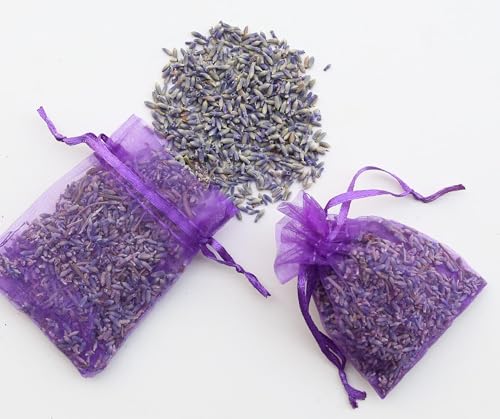 WEALD TRIBE Natural Sun Dried Lavender Sachets for Drawers Closets Wardrobes, 24 Packs Home Fragrance Fresh Air Bags (24) - Image 4